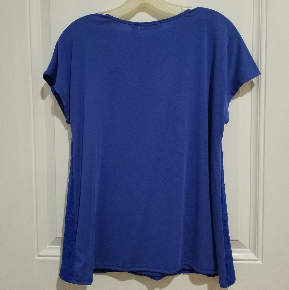 Notations Floral Lace Lined Blouse - Picture 5 of 8